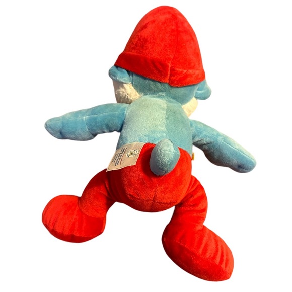 Build-A-Bear BABW Papa Smurf Plush 17 in Soft Toy Stuffed Animal The Smurfs BAB - Picture 3 of 3